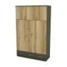 Szafa 150x242 cm grafit dąb grand naturalny – Vento