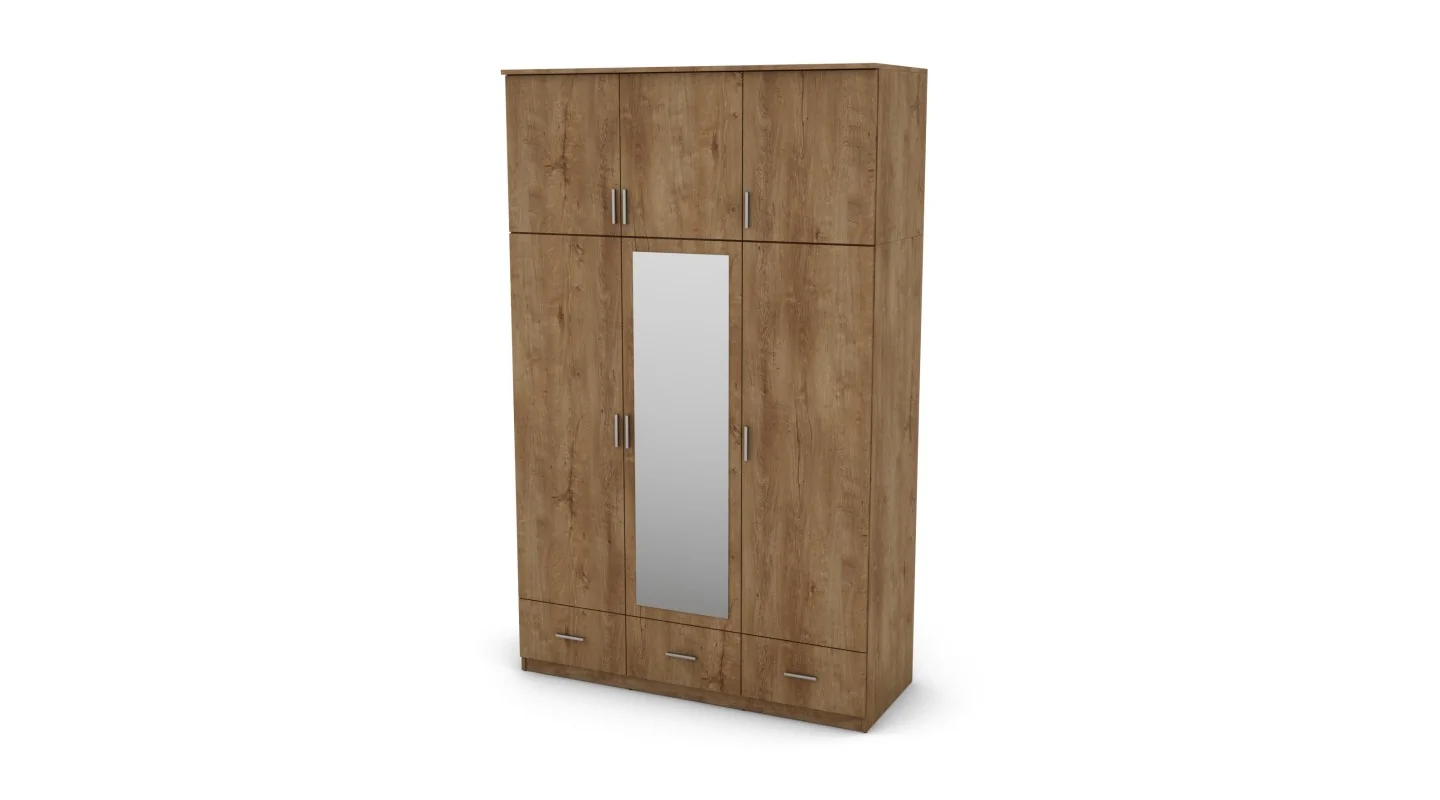Szafa 150x242 cm dąb lefkas lustro – Vento | eMeblast Szafa 150x242 cm dąb lefkas lustro – Vento | eMeblast
