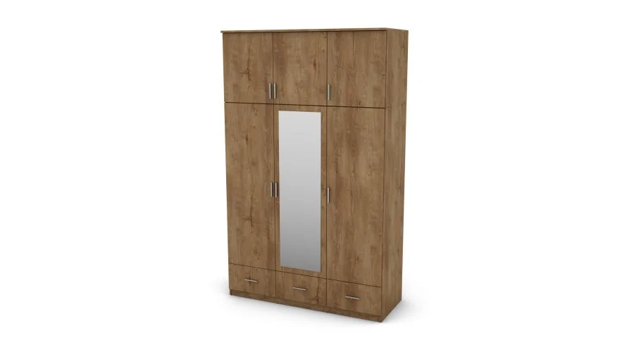 Szafa 150x242 cm dąb lefkas lustro – Vento | eMeblast Szafa 150x242 cm dąb lefkas lustro – Vento | eMeblast