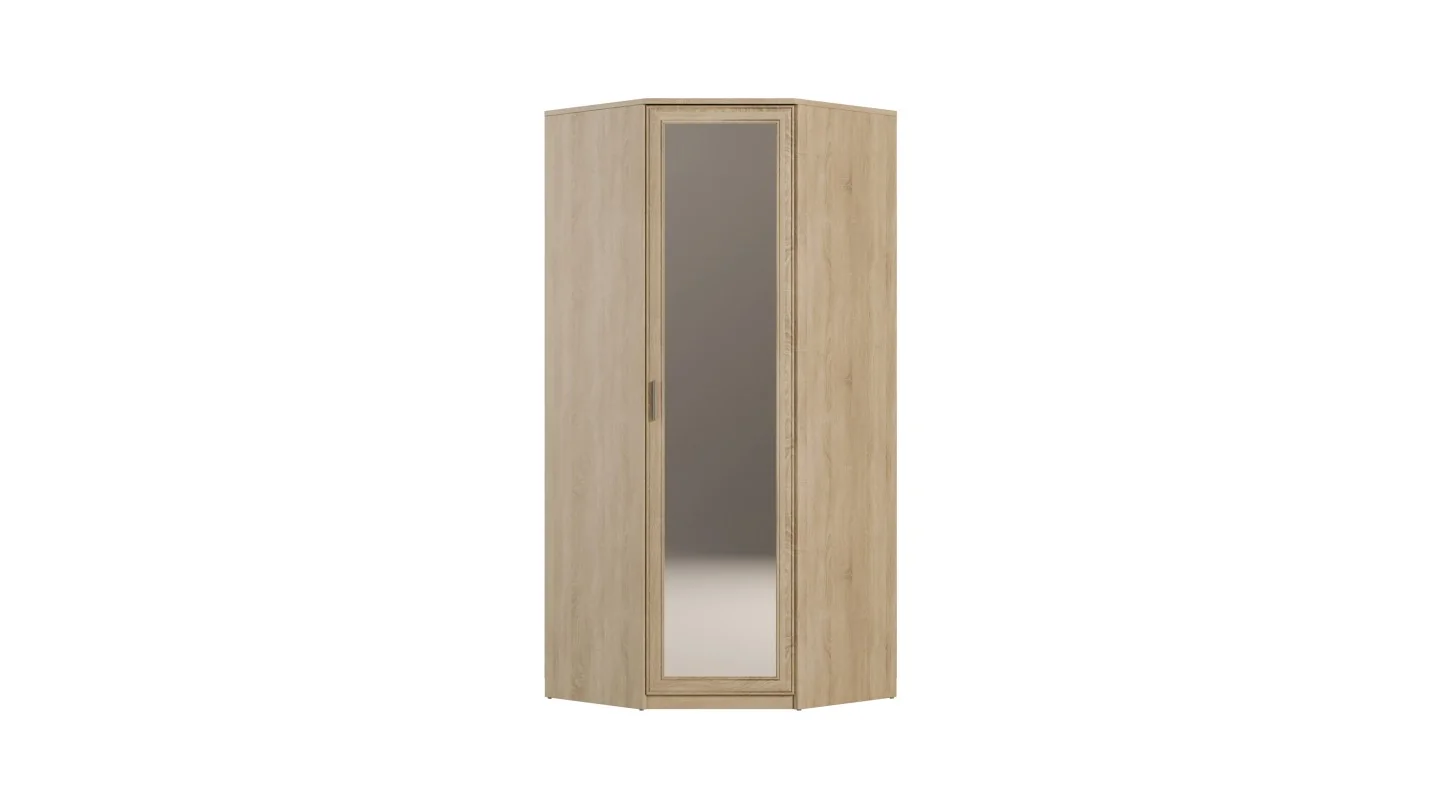 Szafa narożna 85x85 cm lustro sonoma jasna – Vena | eMeblast