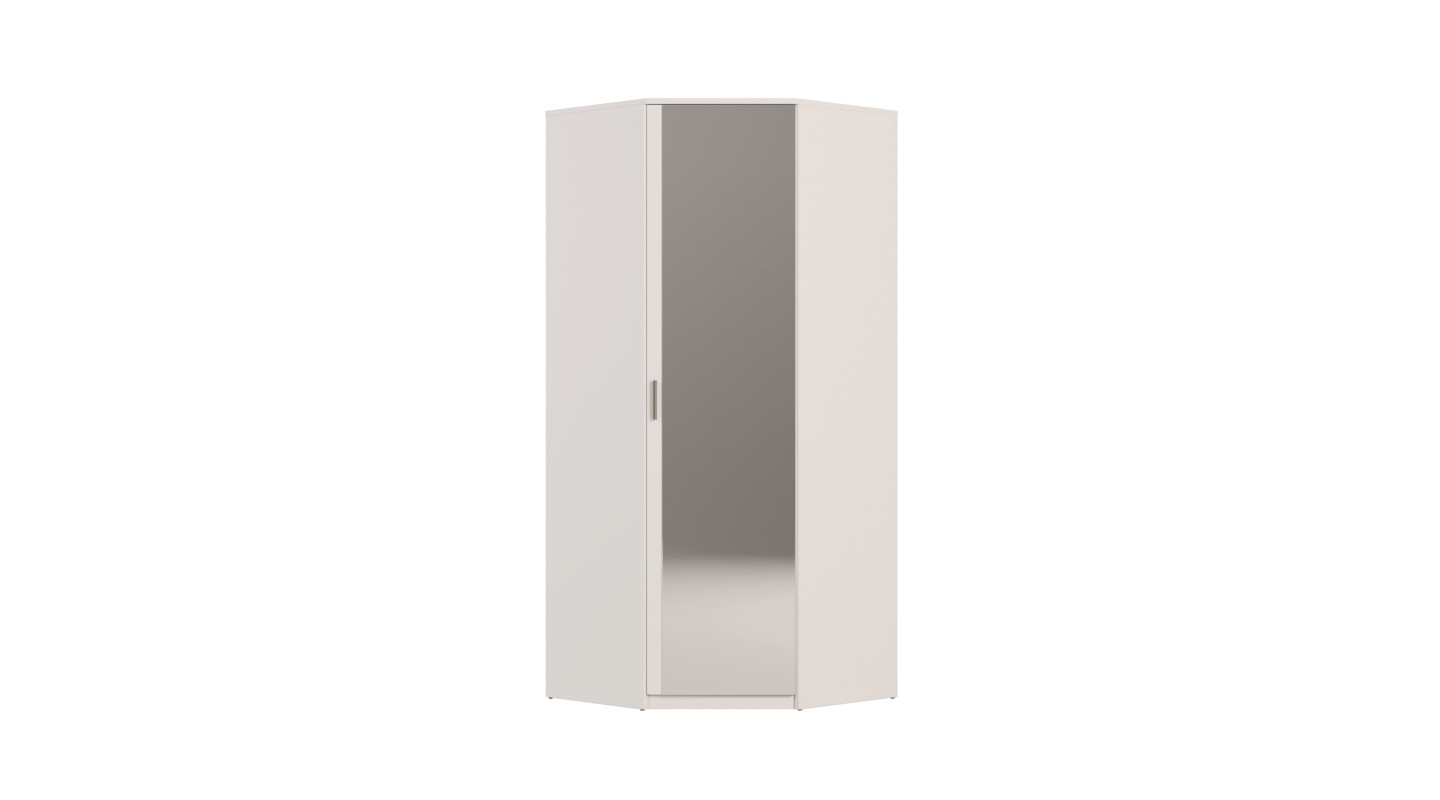 Szafa narożna 85x85 cm lustro biel – Vena | eMeblast