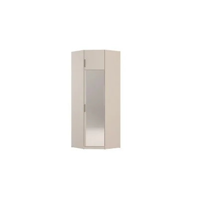 Szafa narożna modułowa 89x245 cm z lustrem, drążkiem i półkami – System MAX