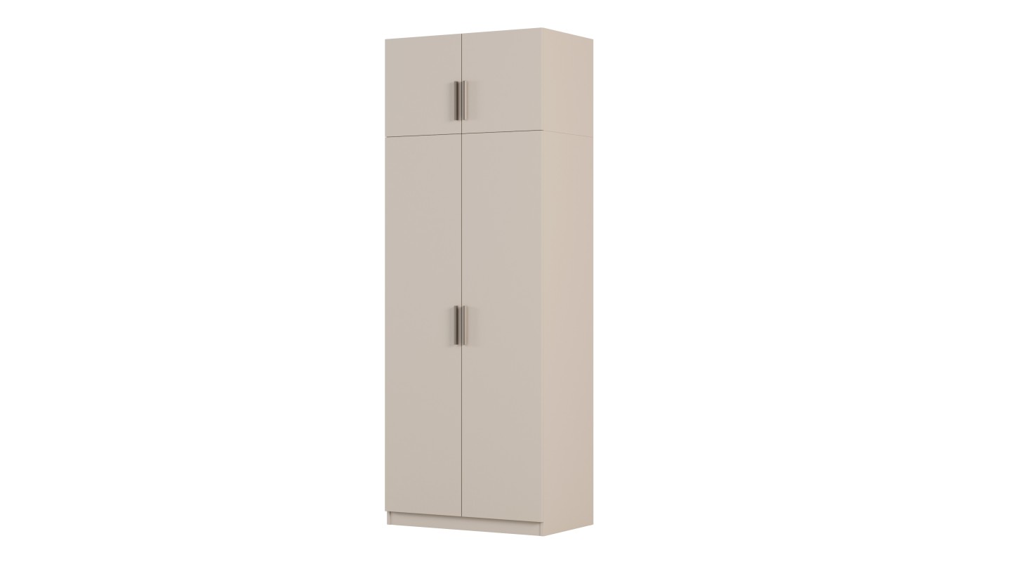 Szafa modułowa 90x245 cm z drążkiem i półkami – System MAX Premium| e-Meblast Szafa modułowa 90x245 cm z drążkiem i półkami – System MAX Premium| e-Meblast