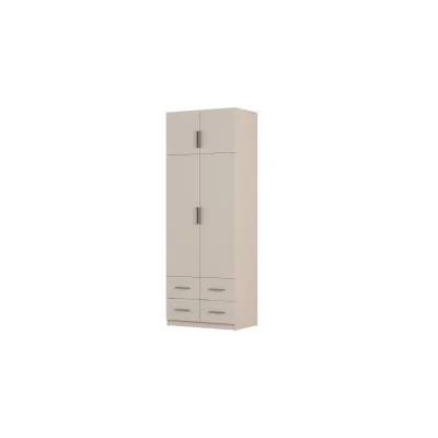 Szafa 90x245 cm z 4 szufladami i drążkiem – MAX Premium | e-Meblast