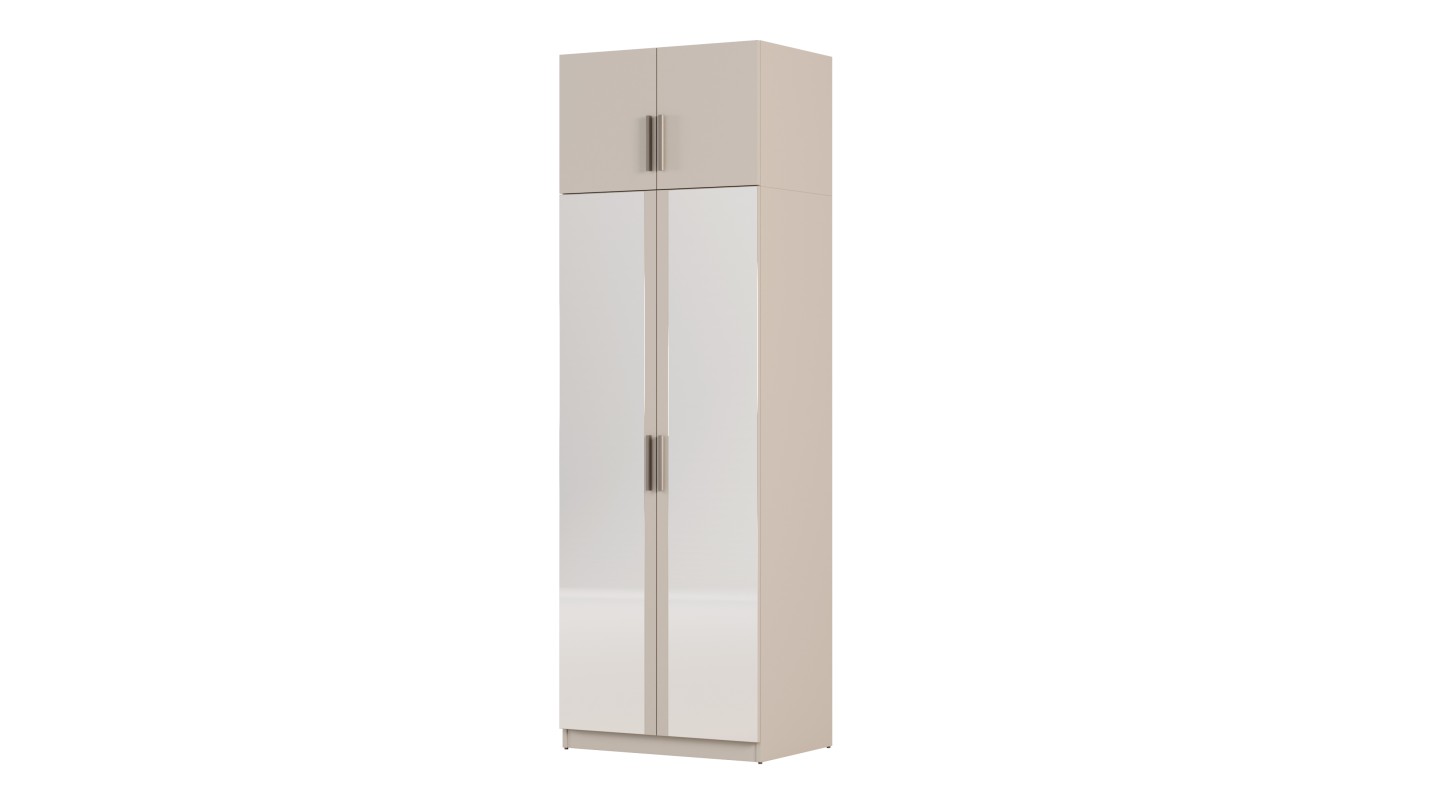 Szafa modułowa 80x245 cm z lustrami i półkami – System MAX Premium | e-Meblast