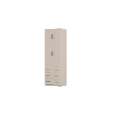 Szafa modułowa 80x245 cm z 3 szufladami i półkami – System MAX Premium | e-Meblast