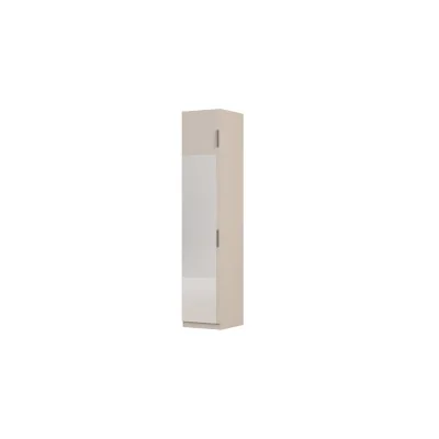 Szafa modułowa 50x245 cm z lustrem i półkami – System MAX Premium | e-Meblast