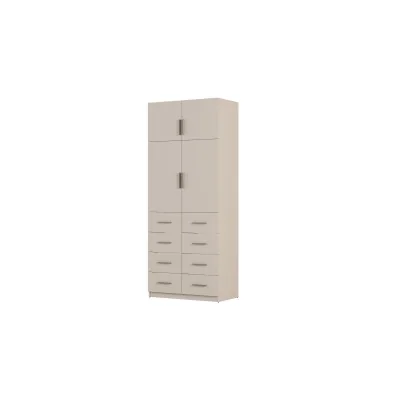 Szafa modułowa 100x245 cm z 8 szufladami i półkami – System MAX Premium| e-Meblast