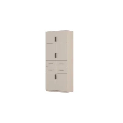 Szafa modułowa 100x245 cm z 4 szufladami, półkami i dolną szafką – System MAX Premium | e-Meblast