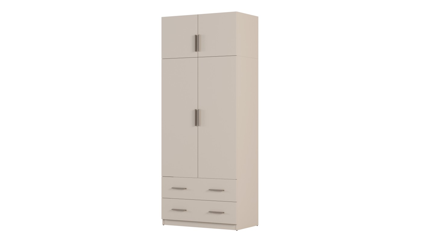 Szafa 100x245 cm z 2 szufladami i drążkiem – MAX Premium | e-Meblast Szafa 100x245 cm z 2 szufladami i drążkiem – MAX Premium | e-Meblast