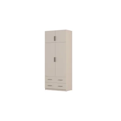Szafa 100x245 cm z 2 szufladami i drążkiem – MAX Premium | e-Meblast
