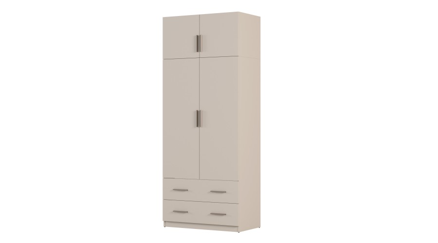 Szafa 100x245 cm z 2 szufladami i drążkiem – MAX Premium | e-Meblast Szafa 100x245 cm z 2 szufladami i drążkiem – MAX Premium | e-Meblast