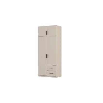 Szafa modułowa 100x245 cm z 2 szufladami, drążkiem i półkami – System MAX Premium | e-Meblast