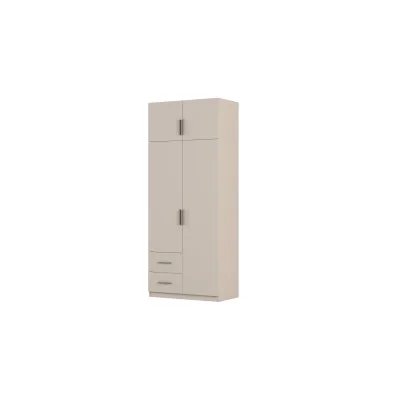 Szafa modułowa 100x245 cm z 2 szufladami, drążkiem i półkami – System MAX Premium | e-Meblast