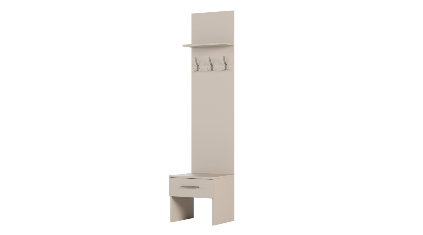 Szafa modułowa do przedpokoju 50 cm z szufladą, wieszakami i półką – System MAX Premium | e-Meblast