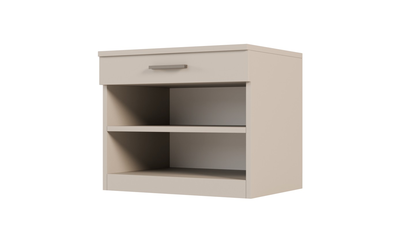 Siedzisko modułowe 80x50 cm z szufladą i półką – System MAX Premium| e-Meblast