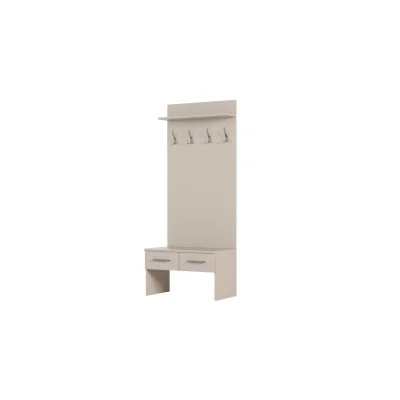 Szafa modułowa do przedpokoju 80 cm z 2 szufladami, wieszakami i półką – System MAX Premium