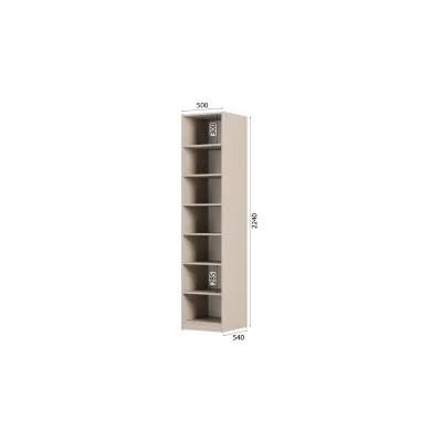 Szafa modułowa 50x225 cm z lustrem, półkami - MAX Premium "P"