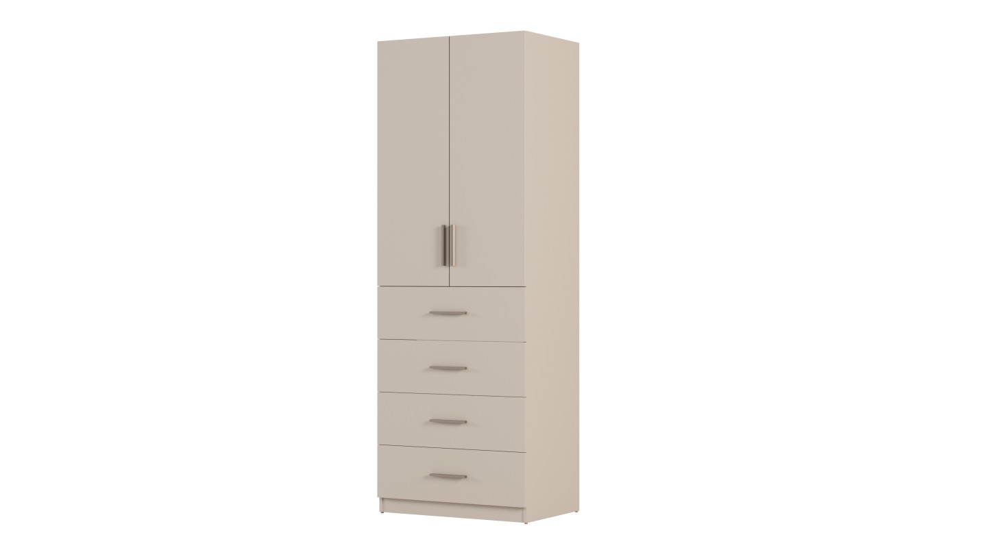 Szafa modułowa 80x225 cm z półkami i szufladami - System MAX Premium Szafa modułowa 80x225 cm z półkami i szufladami - System MAX Premium