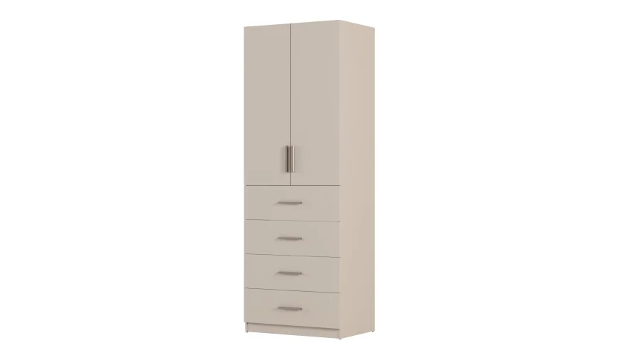 Szafa modułowa 80x225 cm z półkami i szufladami - System MAX Premium Szafa modułowa 80x225 cm z półkami i szufladami - System MAX Premium