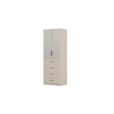 Szafa modułowa 80x225 cm z lustrem, półkami i szufladami - System MAX Premium
