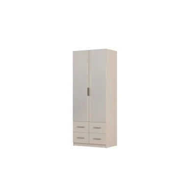 Szafa modułowa 90cm MAX Premium K - lustro drążek, szuflady, półki