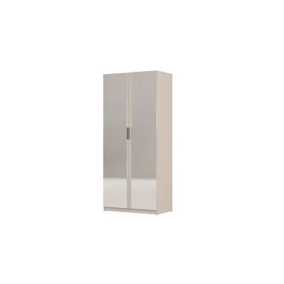 Szafa modułowa 100x225 cm z lustrem, szufladami System MAX Premium | e-Meblast