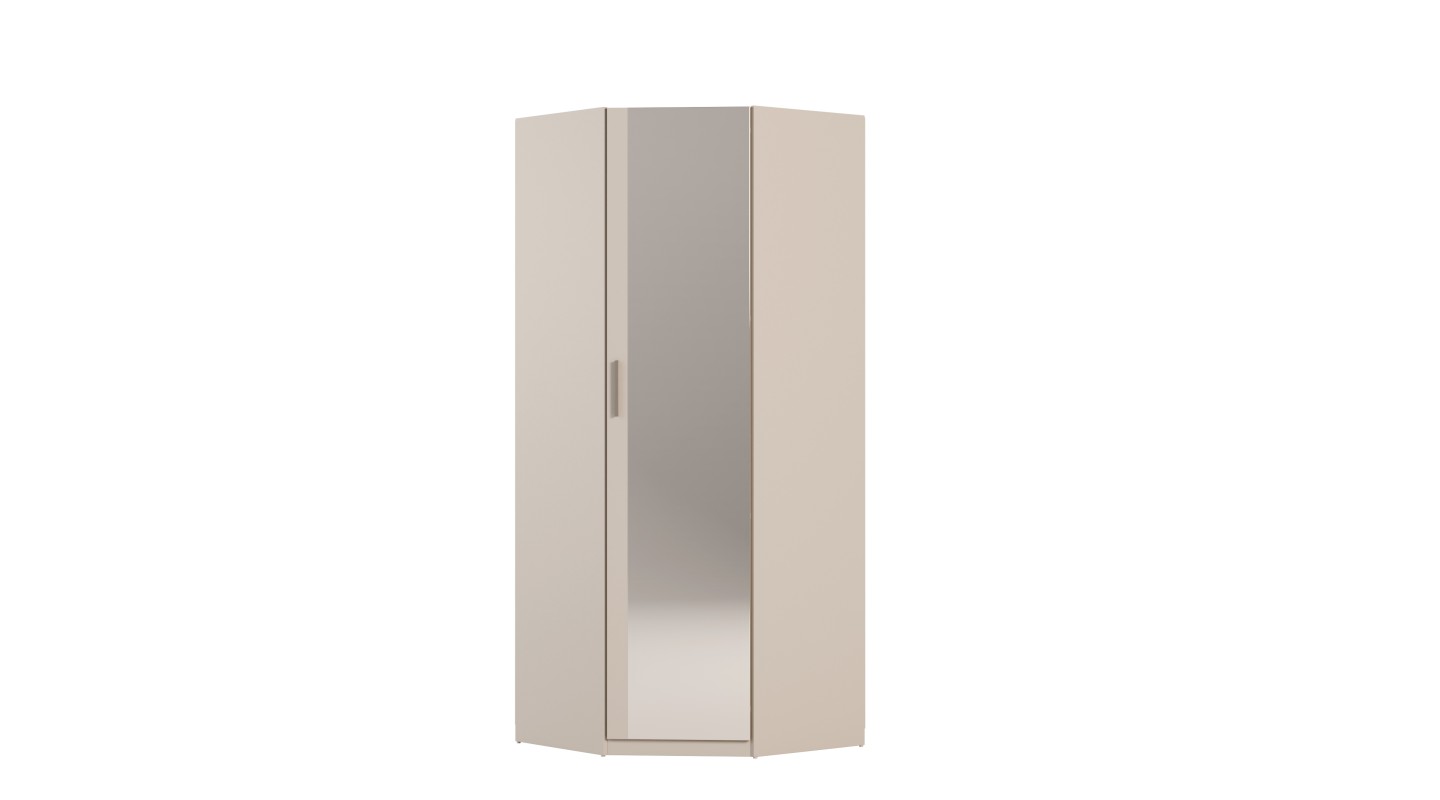 Szafa narożna modułowa 100x100x225 cm z lustrem System MAX Premium | e-Meblast