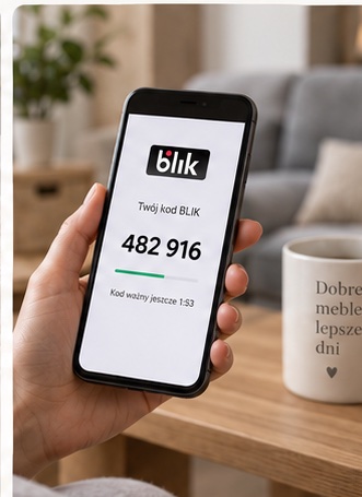 Płatność BLIK na telefonie podczas zakupu online